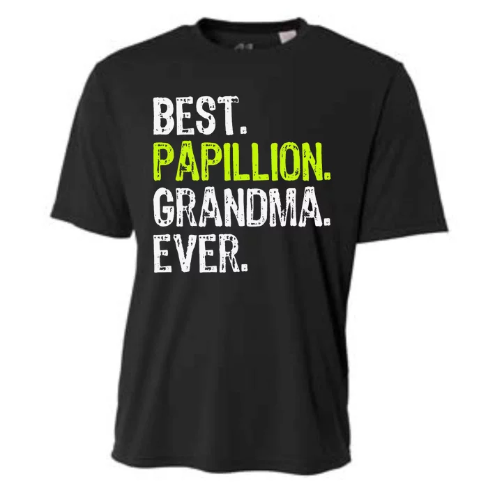 Best Papillion Grandma Ever Dog Lover Cooling Performance Crew T-Shirt