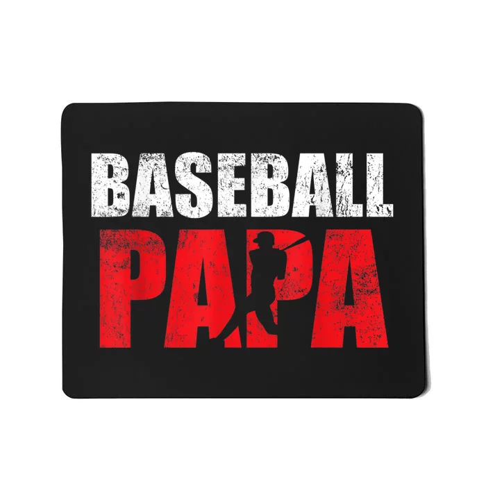 Baseball Papa Grandpa Fans Gift Mousepad