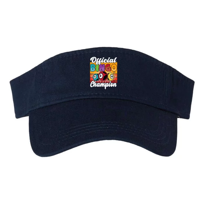 Bingo Player Gambling Bingo Champion Valucap Bio-Washed Visor