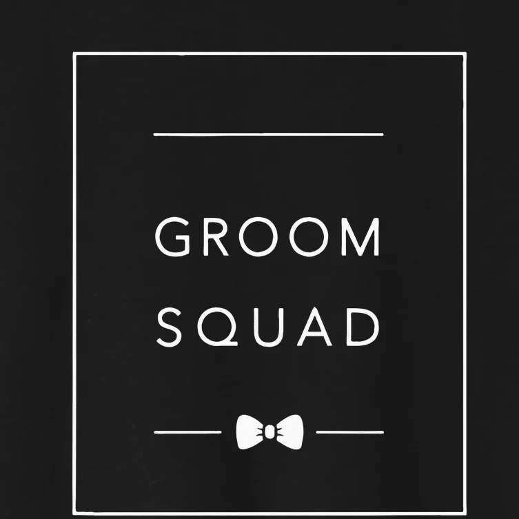 Bachelor Party Groom Squad Matching Groomsmen Women's Crop Top Tee