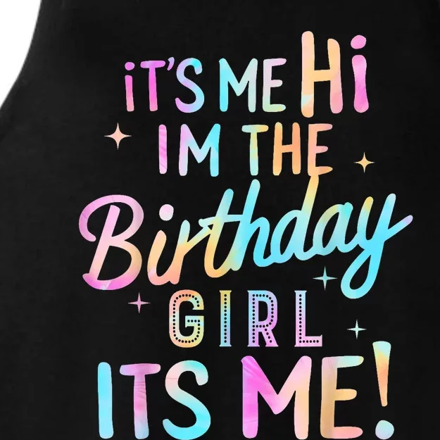 Birthday Party Hi Its Me Im The Birthday Girl Ladies Tri-Blend Wicking Tank