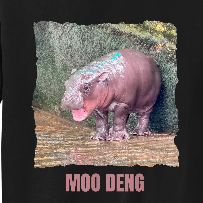 Baby Pygmy Hippo Moo Deng Tall Sweatshirt