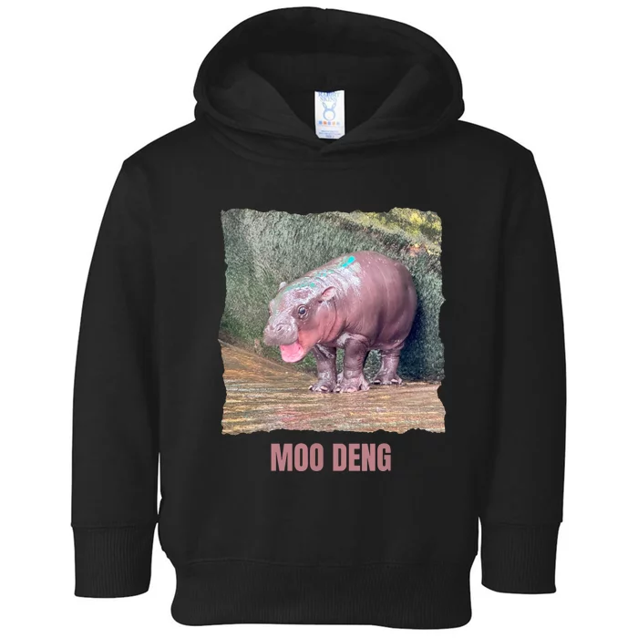 Baby Pygmy Hippo Moo Deng Toddler Hoodie