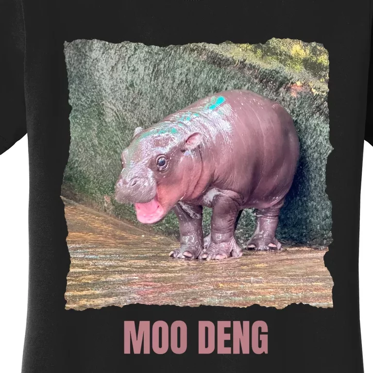 Baby Pygmy Hippo Moo Deng Women's T-Shirt