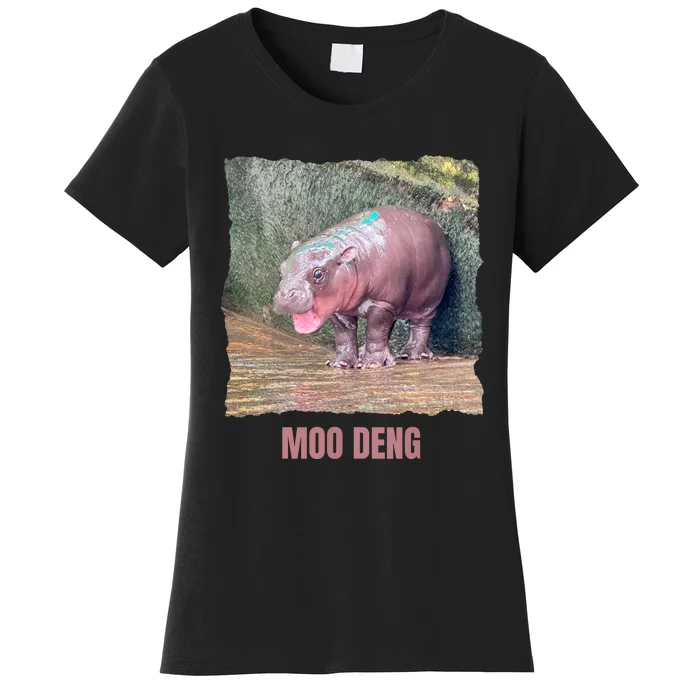 Baby Pygmy Hippo Moo Deng Women's T-Shirt