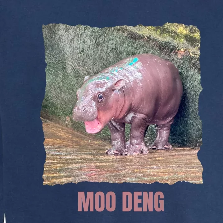 Baby Pygmy Hippo Moo Deng Garment-Dyed Sweatshirt