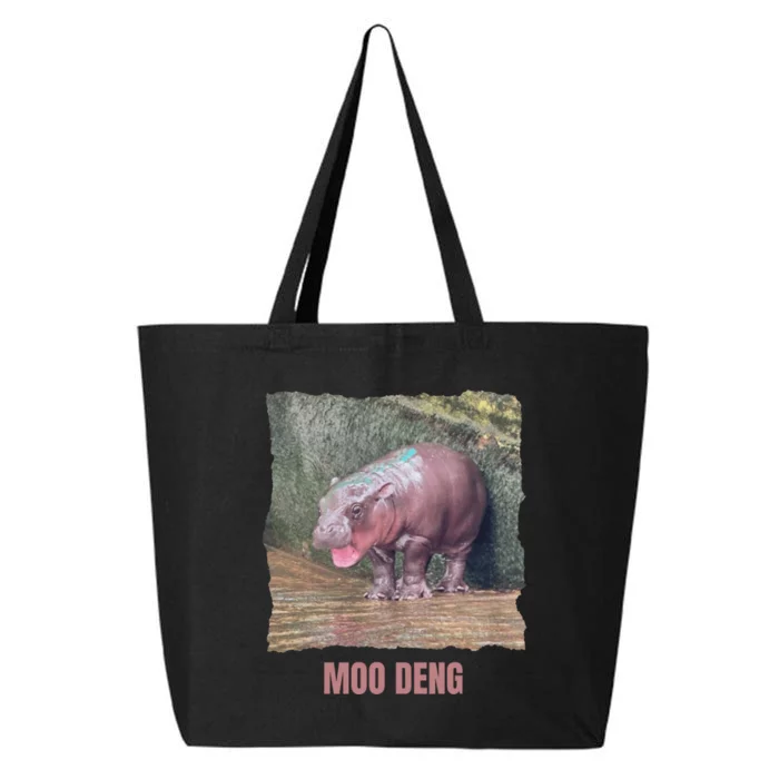 Baby Pygmy Hippo Moo Deng Funny 25L Jumbo Tote