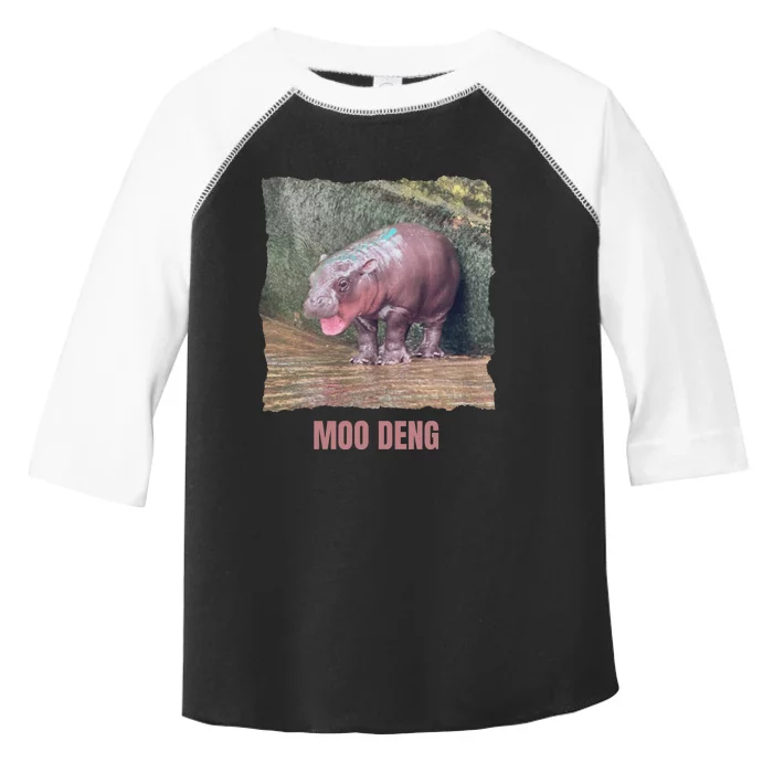 Baby Pygmy Hippo Moo Deng Funny Toddler Fine Jersey T-Shirt