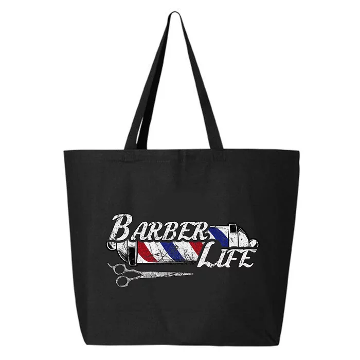 BarberS Pole Hair Hairstylist Christmas Gift 25L Jumbo Tote