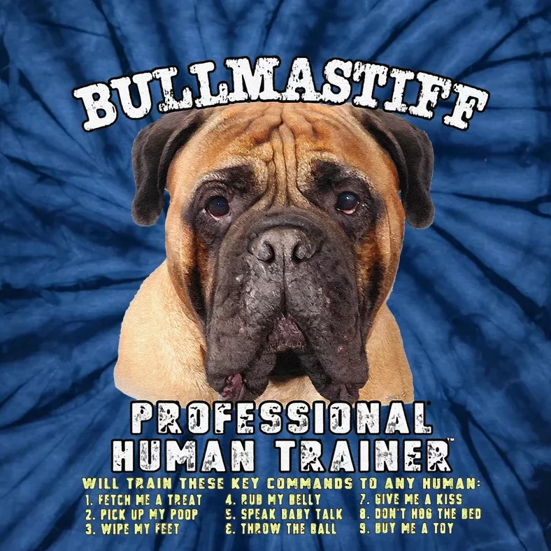 Bullmastiff Professional Human Trainer Cute Dog Tie-Dye T-Shirt