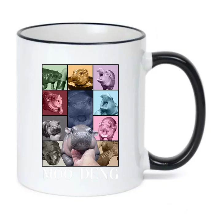 Baby Pygmy Hippo Moo Deng Era Black Color Changing Mug