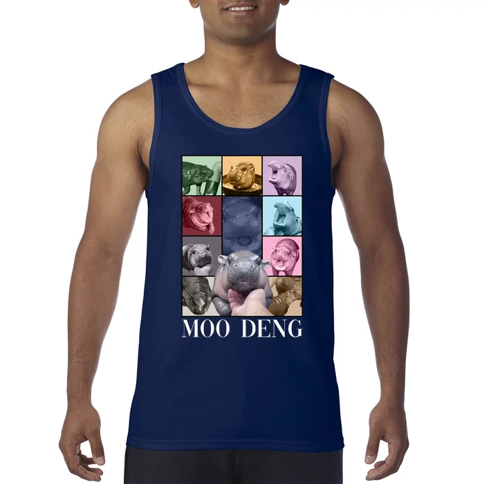 Baby Pygmy Hippo Moo Deng Era Tank Top