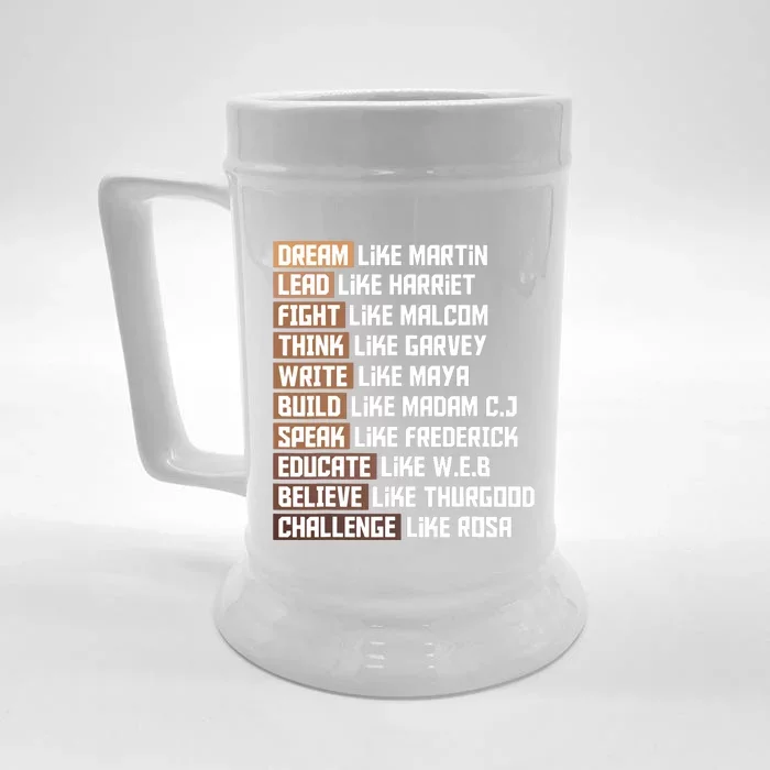 Black Power History Month African American Pride Gift Front & Back Beer Stein