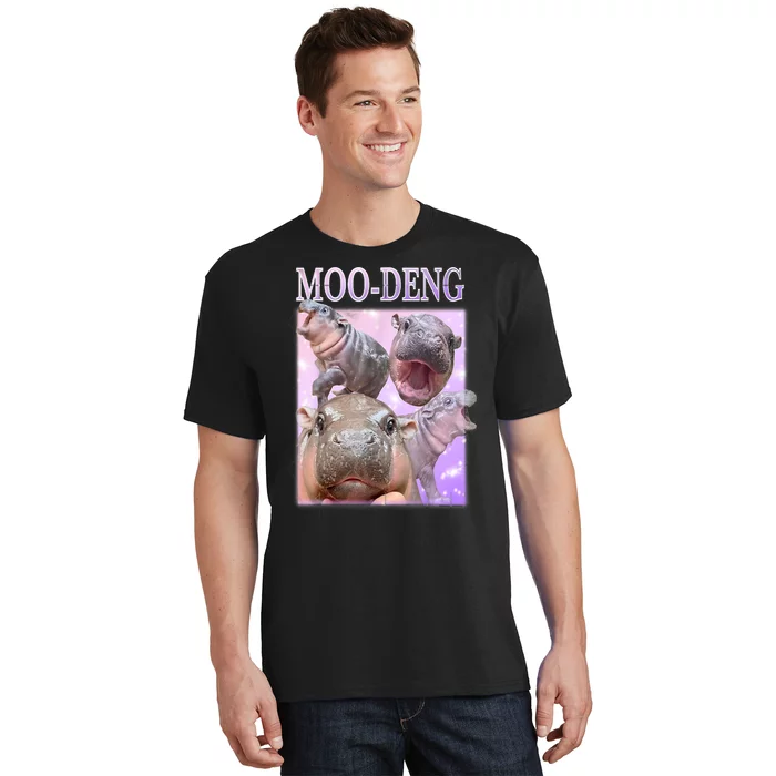 Baby Pigmy Hippo Moodeng Funny Moodeng The Famous Gift T-Shirt