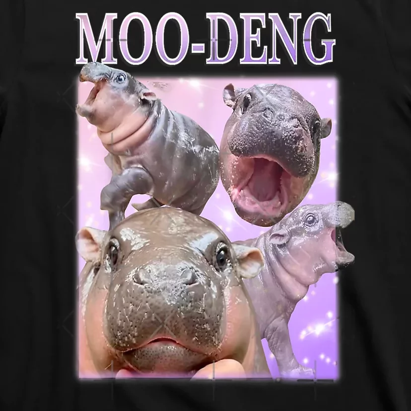 Baby Pigmy Hippo Moodeng Funny Moodeng The Famous Gift T-Shirt