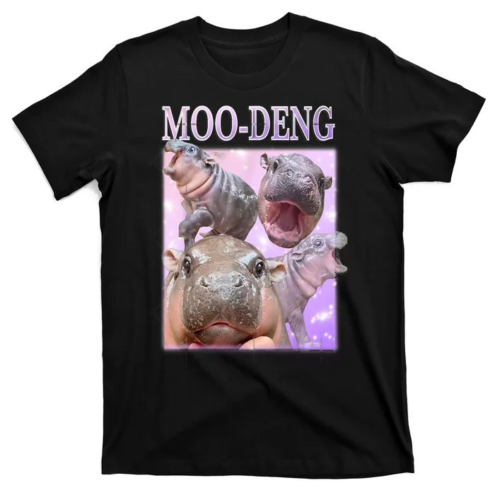 Baby Pigmy Hippo Moodeng Funny Moodeng The Famous Gift T-Shirt