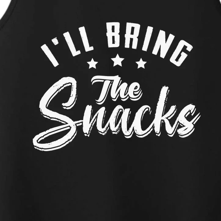 Bachelor Party Humor | ILl Bring The Snacks Performance Tank