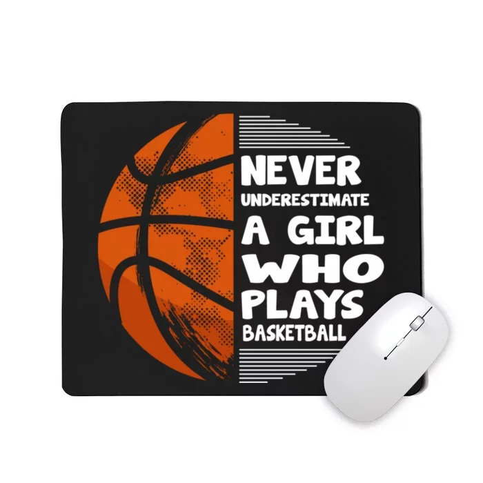 Basketball Player - Hoops Streetball Baller Basketball Girls Mousepad