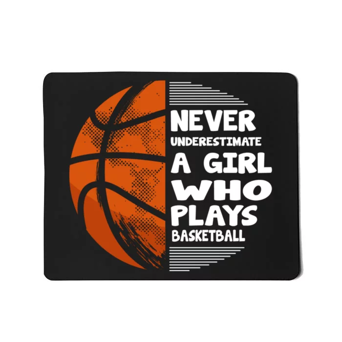 Basketball Player - Hoops Streetball Baller Basketball Girls Mousepad