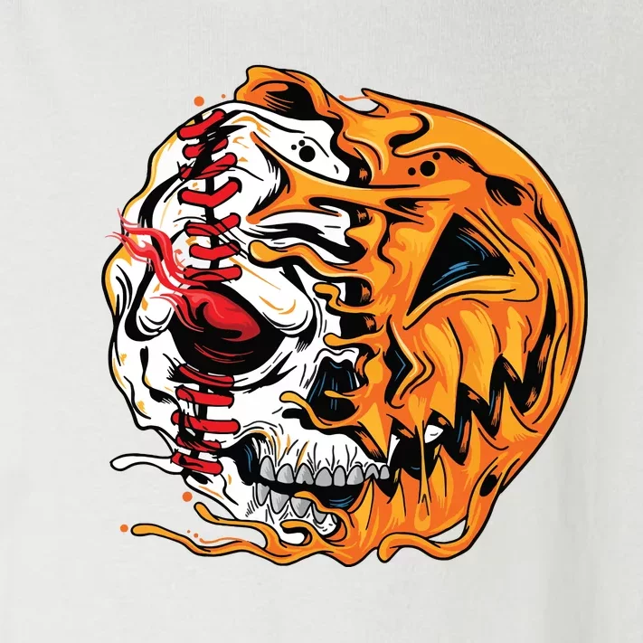 Baseball Player Halloween Pumpkin Skeleton Skull Teens Toddler Long Sleeve Shirt