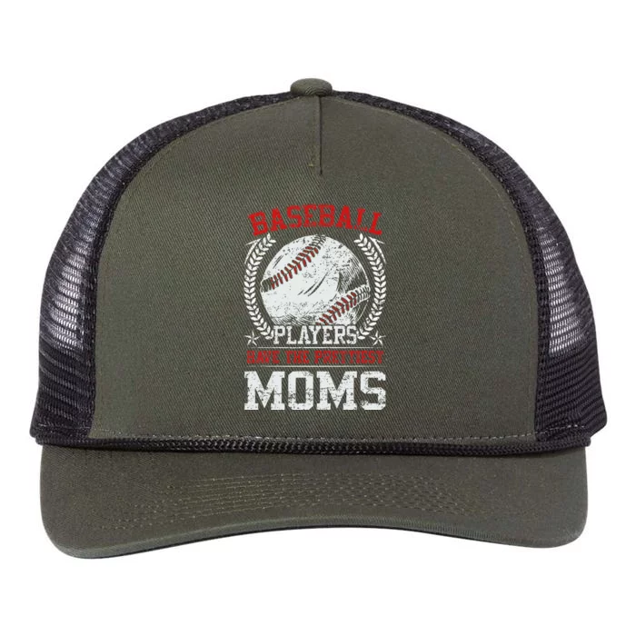 Baseball Players Have The Prettiest Moms Girls Retro Rope Trucker Hat Cap