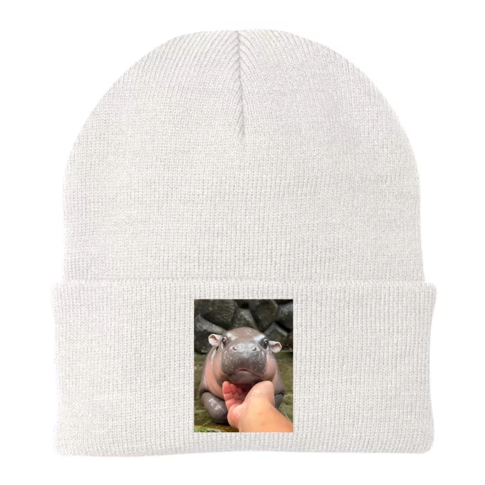 Baby Pygmy Hippo Moo Deng Knit Cap Winter Beanie