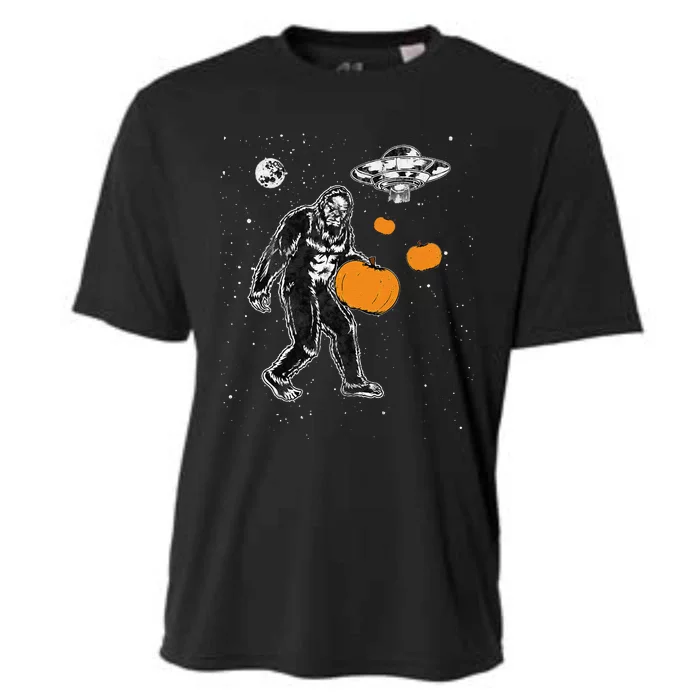 Bigfoot Pumpkin Halloween Cooling Performance Crew T-Shirt