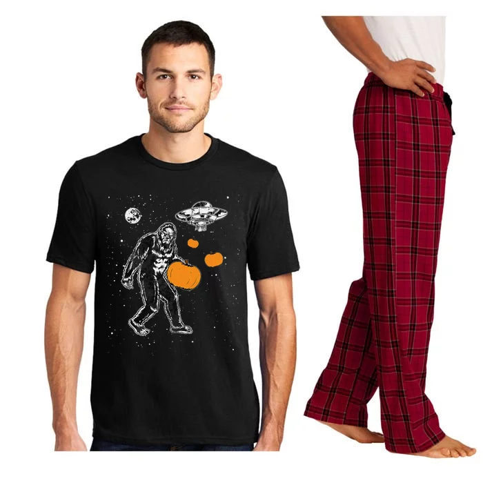 Bigfoot Pumpkin Halloween Pajama Set