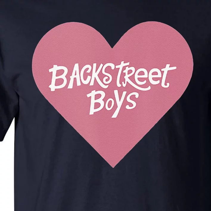 Backstreets – Pink Heart Logo Valentine's Day Black Tall T-Shirt