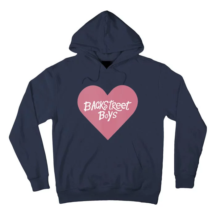 Backstreets – Pink Heart Logo Valentine's Day Black Tall Hoodie