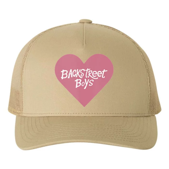 Backstreets – Pink Heart Logo Valentine's Day Black Yupoong Adult 5-Panel Trucker Hat