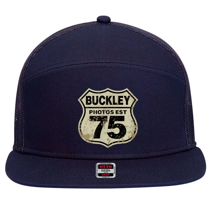 Buckley Photos Highway Sign 7 Panel Mesh Trucker Snapback Hat