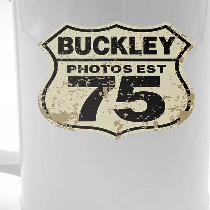 Buckley Photos Highway Sign Front & Back Beer Stein