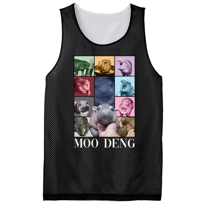 Baby Pygmy Hippo Moo Deng Era Mesh Reversible Basketball Jersey Tank