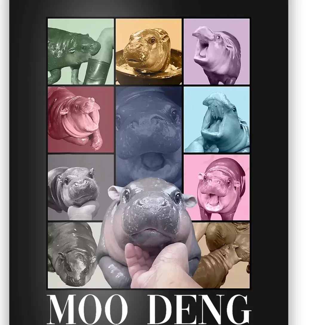 Baby Pygmy Hippo Moo Deng Era Poster