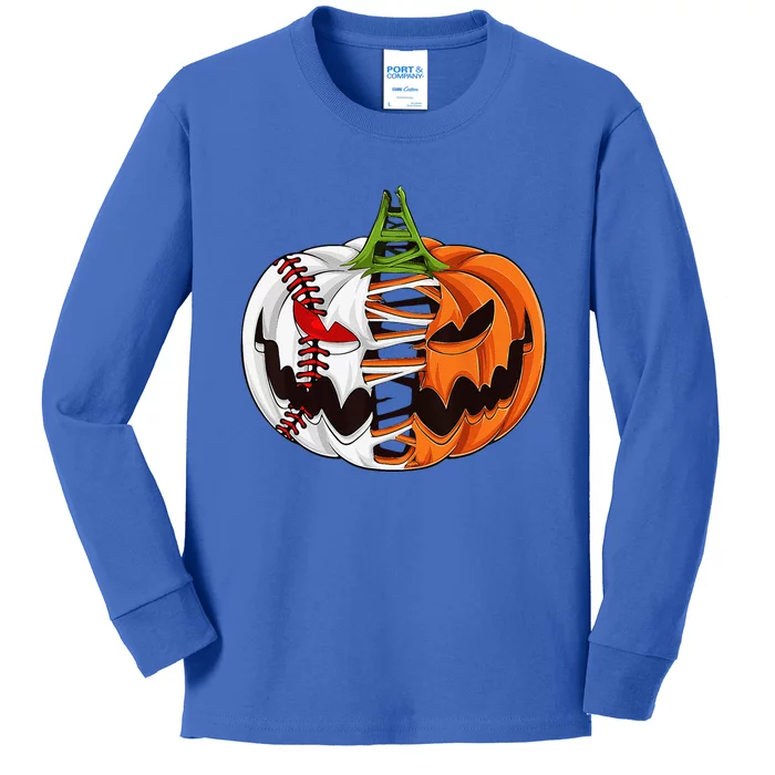 Baseball Player Halloween Pumpkin Costume Baseball Pitcher Kids Long Sleeve Shirt