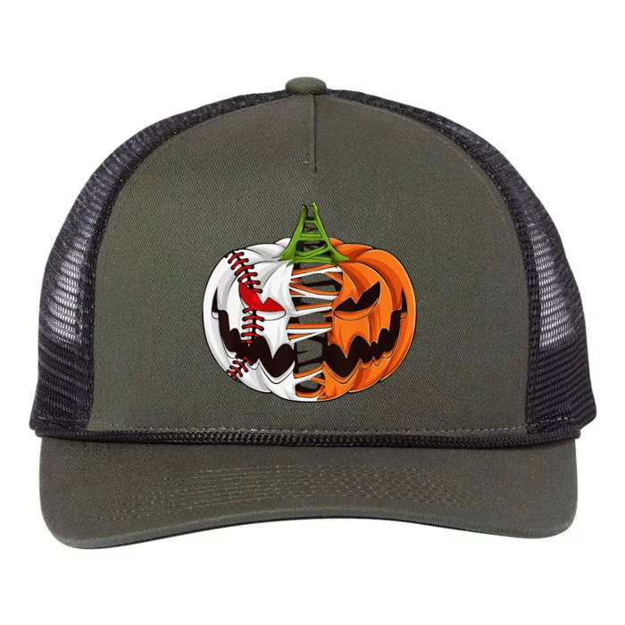 Baseball Player Halloween Pumpkin Costume Baseball Pitcher Retro Rope Trucker Hat Cap