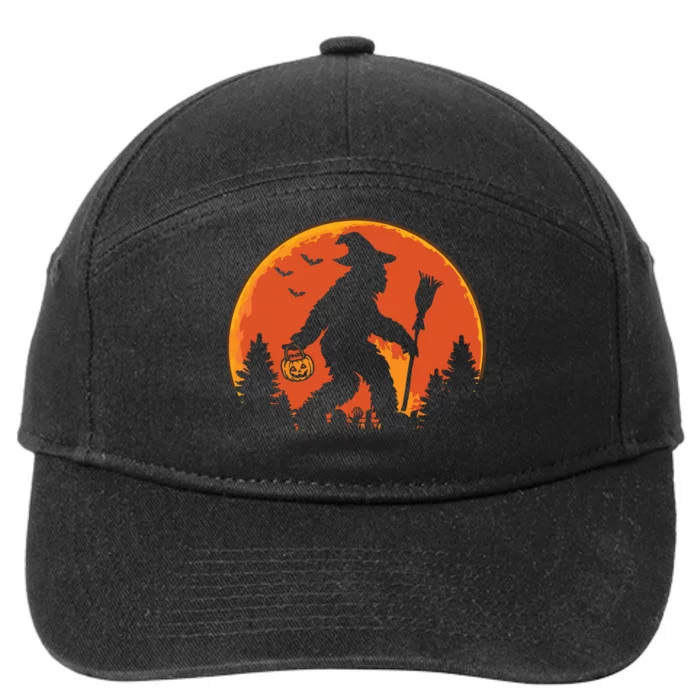 Bigfoot Pumpkin Halloween Costume Sasquatch 7-Panel Snapback Hat