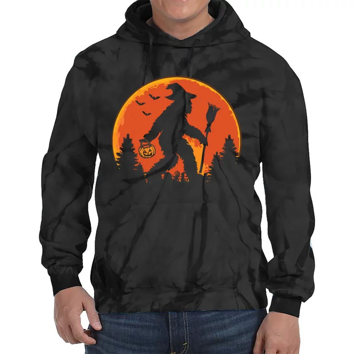 Bigfoot Pumpkin Halloween Costume Sasquatch Tie Dye Hoodie