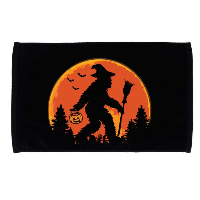 Bigfoot Pumpkin Halloween Costume Sasquatch Microfiber Hand Towel