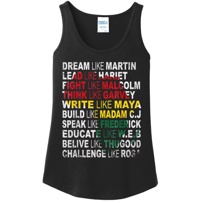 Black Power History Month African American Pride Gift Ladies Essential Tank