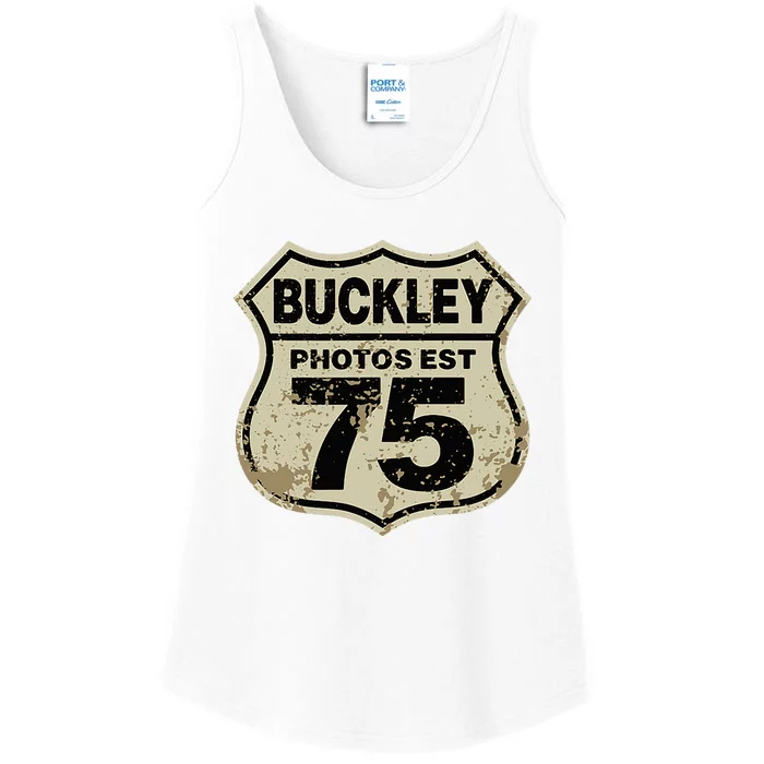 Buckley Photos Highway Sign Ladies Essential Tank