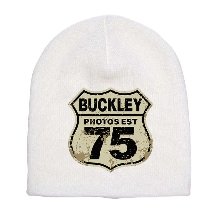 Buckley Photos Highway Sign Short Acrylic Beanie