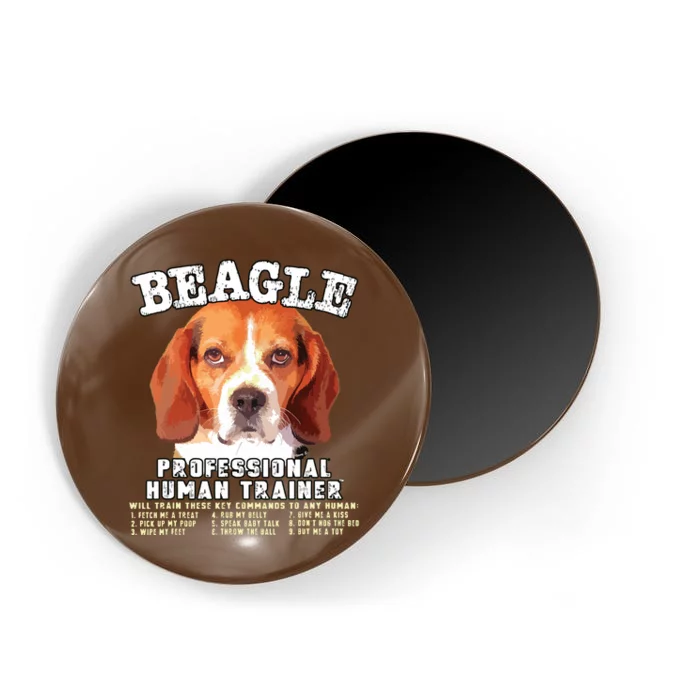 Beagle Professional Human Trainer Magnet