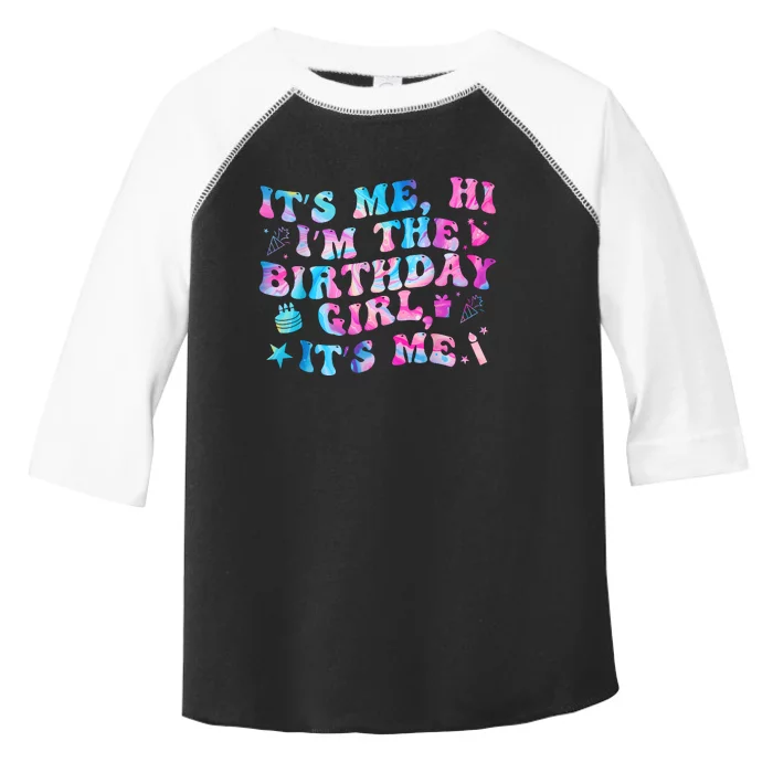 Birthday Party Its Me Hi Im The Birthday Girl Its Me Toddler Fine Jersey T-Shirt