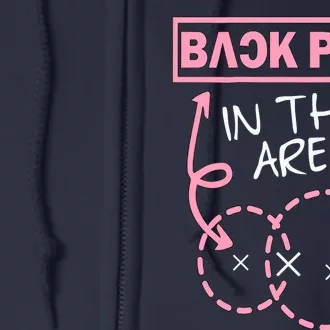 Back Pain In This Area Funny Full Zip Hoodie