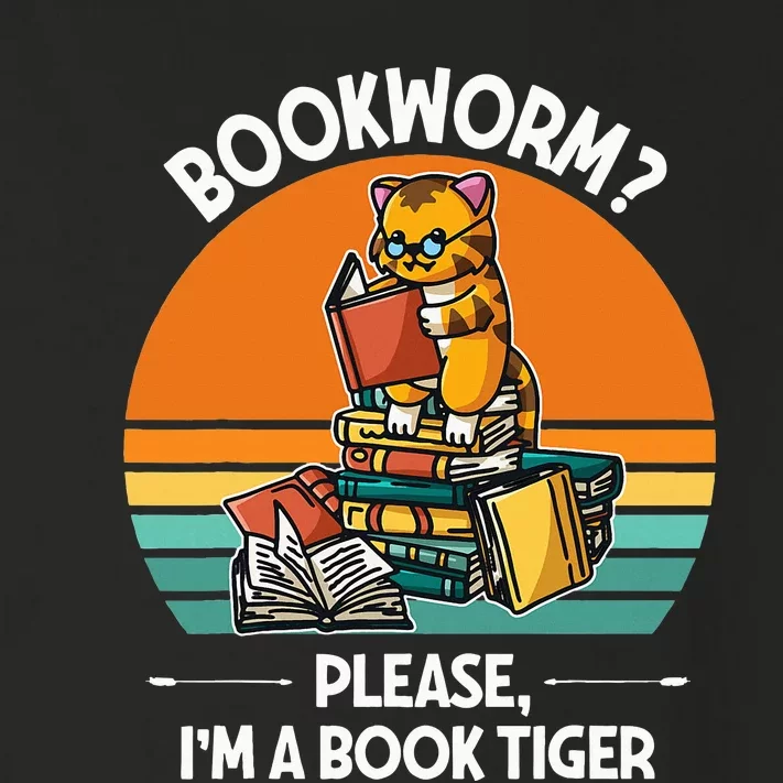 Bookworm Please IM A Book Tiger Toddler Long Sleeve Shirt