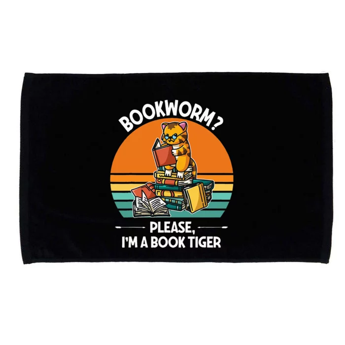 Bookworm Please IM A Book Tiger Microfiber Hand Towel