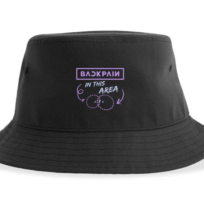 Back Pain In This Area Sustainable Bucket Hat