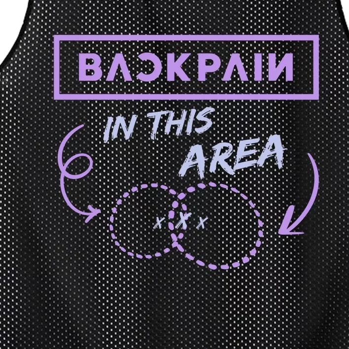 Back Pain In This Area Mesh Reversible Basketball Jersey Tank